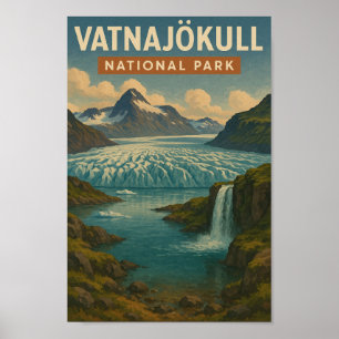 Vatnajokull Nationaal Park IJslandse  Reis Poster