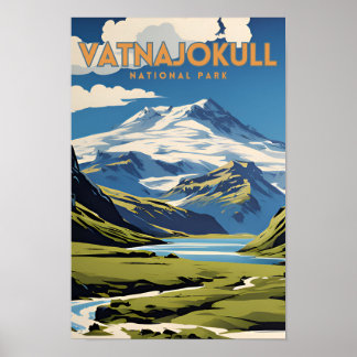 Vatnajokull National Park  Poster