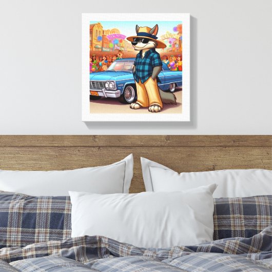 Vato Lobo "New Year" Canvas Afdruk (Insitu (Slaapkamer))