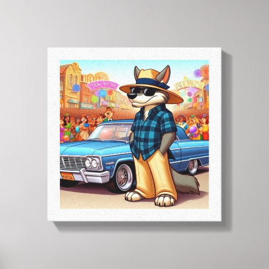 Vato Lobo "New Year" Canvas Afdruk (Voorkant)