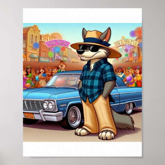 Vato Lobo "Nieuw Jaar" Poster (Voorkant)
