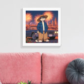 Vato Lobo Op 4 juli Canvas Afdruk (Insitu (Woonkamer))