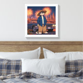 Vato Lobo Op 4 juli Canvas Afdruk (Insitu (Slaapkamer))