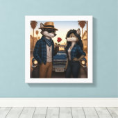 Vato Lobo "Valentijnen" Canvas Afdruk (Insitu (Houten vloer))