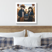 Vato Lobo "Valentijnen" Canvas Afdruk (Insitu (Slaapkamer))