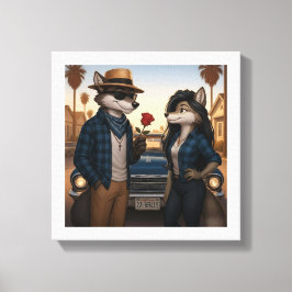 Vato Lobo "Valentijnen" Canvas Afdruk