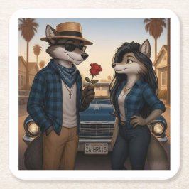 Vato Lobo "Valentijnen" Kartonnen Onderzetters