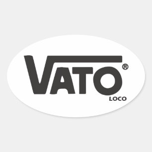 Vato loco skateboard decal ovale sticker