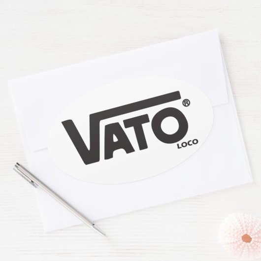 Vato loco skateboard decal ovale sticker (Envelop)