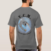 VATR Common Module haaien met lasers T-shirt (Achterkant)