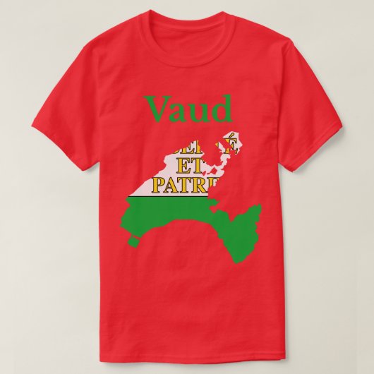 Vaud Kanton Zwitserland T-shirt (Design voorkant)
