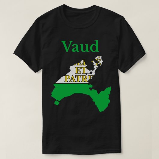 Vaud Kanton Zwitserland T-shirt (Design voorkant)