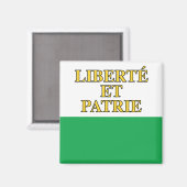 Vaud vlag, Zwitserland Magneet (Voorkant / Achterkant)