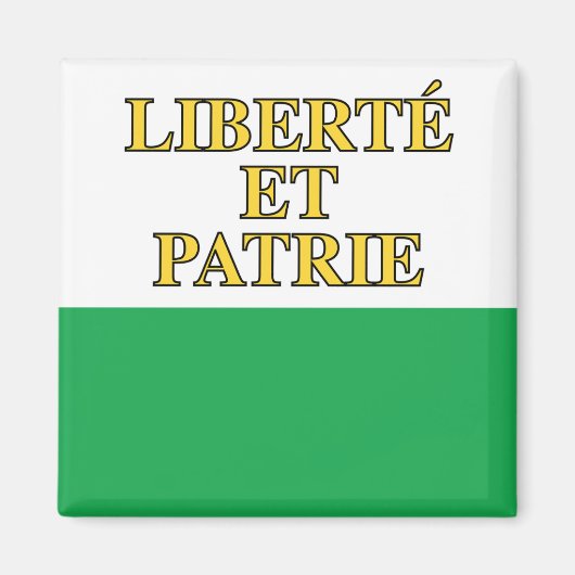 Vaud vlag, Zwitserland Magneet (Voorkant)