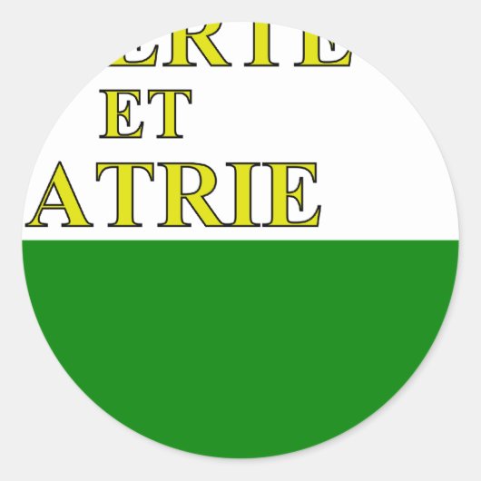 Vaud, Zwitserland Ronde Sticker (Voorkant)