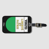 Vaud, Zwitserland | Zwitserse vuurwapenschild Bagagelabel (Voorkant (horizontaal))