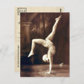  Vaudeville Circus Handstand Dancer Briefkaart (Voorkant / Achterkant)