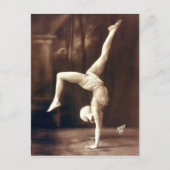  Vaudeville Circus Handstand Dancer Briefkaart (Voorkant)