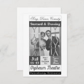 Vaudeville Show, Stottard & Dussing Bedankkaart (Voorkant / Achterkant)