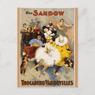 Vaudeville - The Sandow - Trocadero Vaudevilles Briefkaart