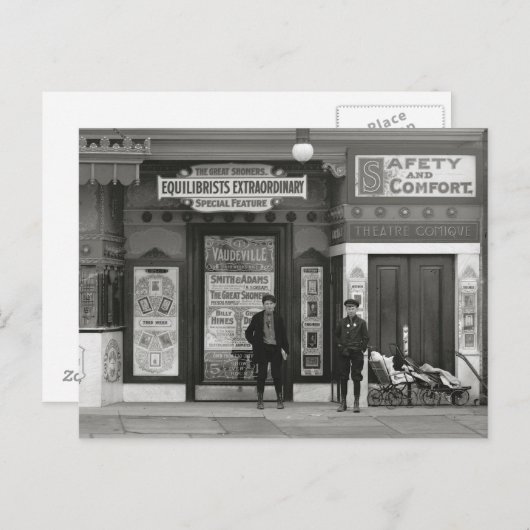 Vaudeville Theater, 1910 Briefkaart (Voorkant / Achterkant)