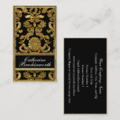 Vaudreante Ebony Damask Professional Visitekaartje (Voorkant / Achterkant)