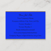 Vaudreante Kyles Damask 2,5-inch Professional Visitekaartje (Achterkant)