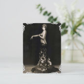Vaudville Showgirl Briefkaart (Staand voorkant)