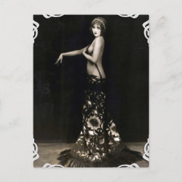 Vaudville Showgirl  Briefkaart