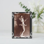 Vaudville Vintage Banana Postcard Briefkaart (Staand voorkant)