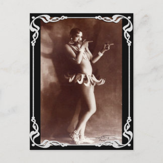 Vaudville Vintage Banana Postcard Briefkaart