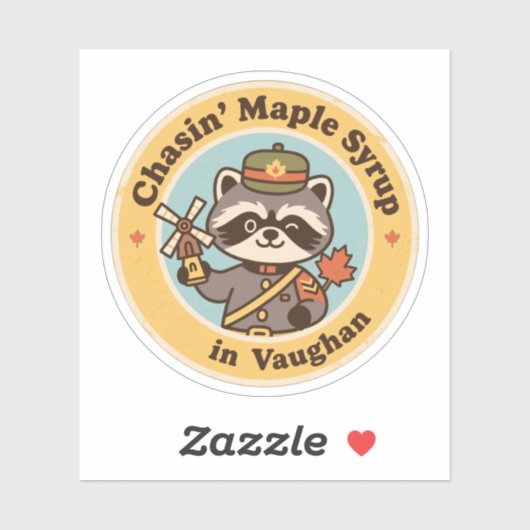 Vaughan Ontario Maple Syrup Hunt Sticker (Vel)