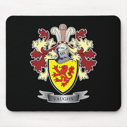 Vaughn - gezinscrest - wapenschild muismat (Voorkant)