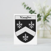 Vaughn wapen/familiewapen briefkaart (Staand voorkant)