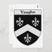 Vaughn wapen/familiewapen briefkaart (Voorkant / Achterkant)