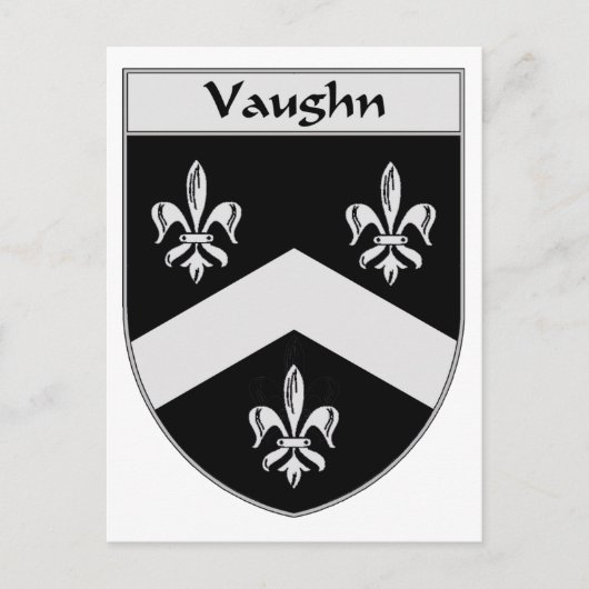 Vaughn wapen/familiewapen briefkaart (Voorkant)