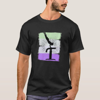 Vault Gymnastics Girls Motivatie geboortedag T-shirt