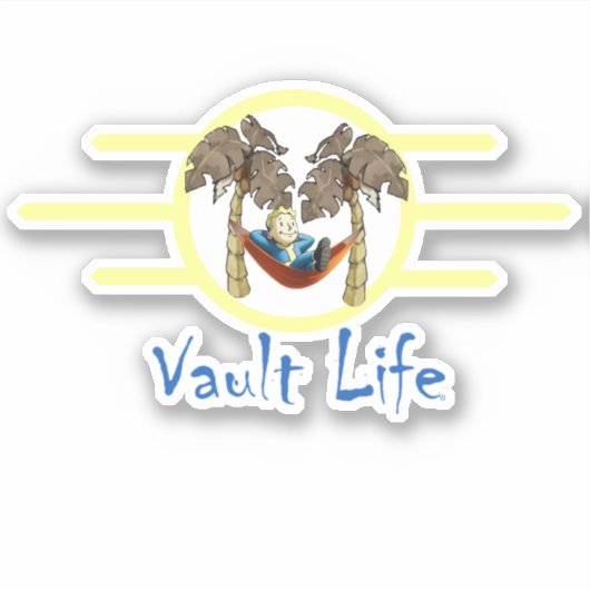 Vault Life-Sticker Sticker (Voorkant)