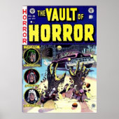 Vault met Horror Comic Book Art  Poster (Voorkant)