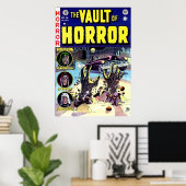 Vault met Horror Comic Book Art  Poster (Thuiskantoor)