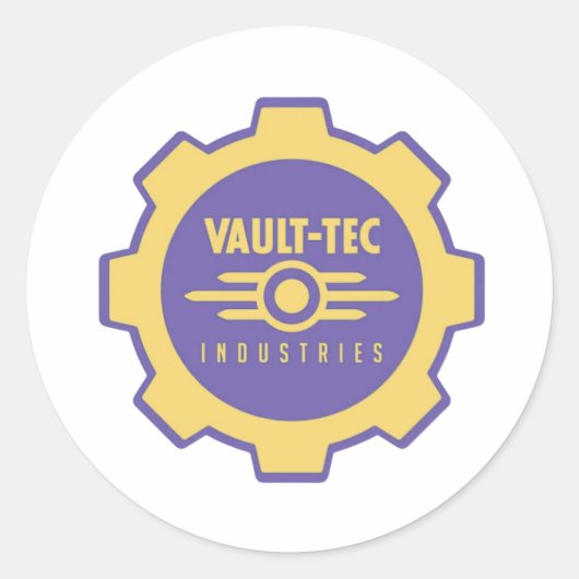 Vault-Teck Ronde Sticker (Voorkant)