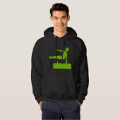 Vaulting afbeelding - Martian Green Hoodie (Voorkant volledig)