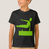Vaulting afbeelding - Martian Green T-shirt (Voorkant)