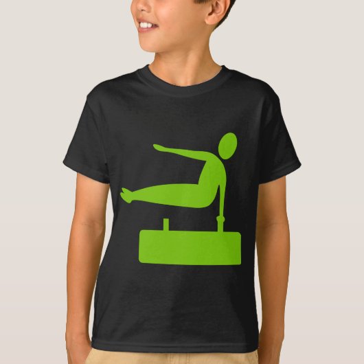 Vaulting afbeelding - Martian Green T-shirt (Voorkant)