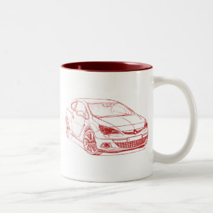 Vaux Astra GTC 2012 Tweekleurige Koffiemok