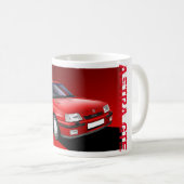 Vauxhall Astra GTE Classic Car Illustrated Mok (R) (Voorkant rechts)