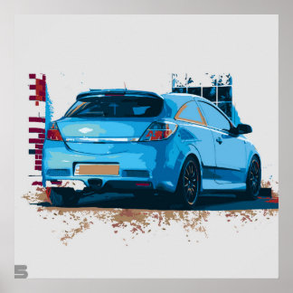 Vauxhall Astra VX Poster