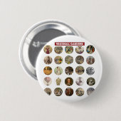 Vauxhall Gardens Ronde Knop Button 5,7 Cm (Voorkant /achterkant)
