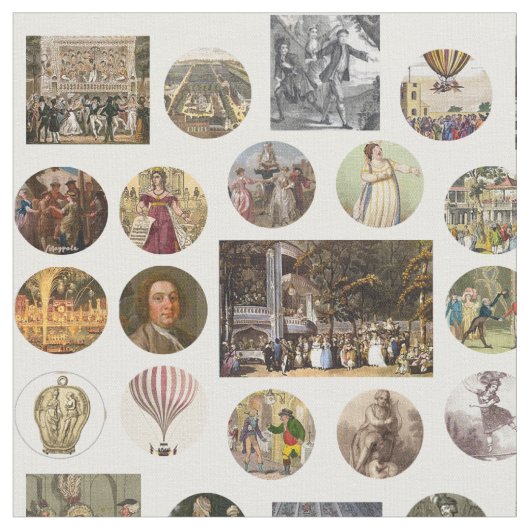 Vauxhall Gardens Stof (grotere Afbeeldingen) (Close Up)