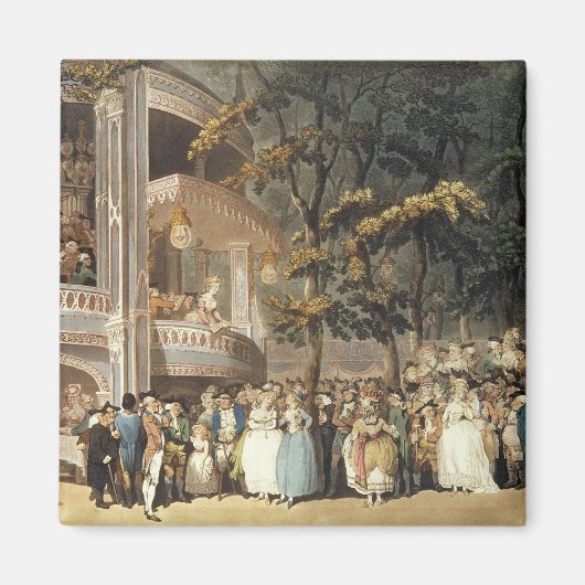 Vauxhall Gardens van Ackermann Magneet (Voorkant)
